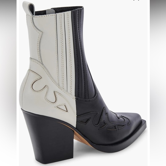 Dolce Vita Two-Tone Ankle Booties - Picture 2 of 11